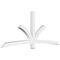 Ekena Millwork Davenport Architectural Grade PVC Gable Bracket, 96"W x 40"H x 4"D x 4"F, 10/12 Pitch GBP096X40X0404DAV00 - alternate 1